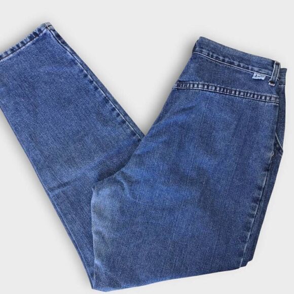 Lee Jeans Womens Sz 32 Waist VTG 80s Pleat Front Barrel Shape Trend High Waist - Picture 4 of 13